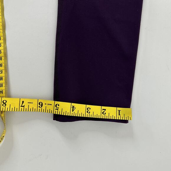 Lululemon Leggings Womens 6 Purple Crop Stretch Running Pull on Gym - Picture 11 of 12